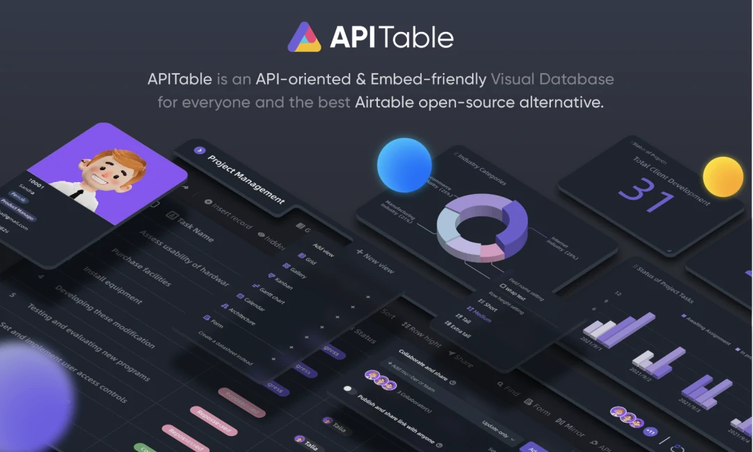 关于一款开源面向 API 的低代码平台-APITable-一只薛眠羊