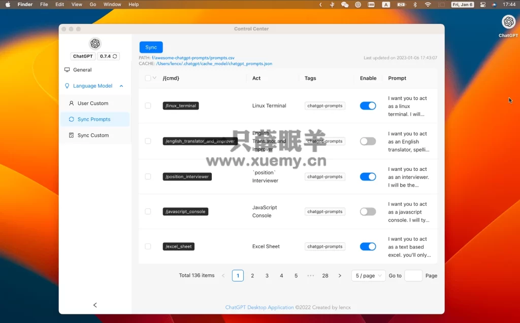 图片[3]-ChatGPT PC端客户端来了，支持 Mac、Windows、Linux，附下载使用教程-一只薛眠羊