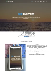 纯静态企业和工作室官网HTML源码-一只薛眠羊