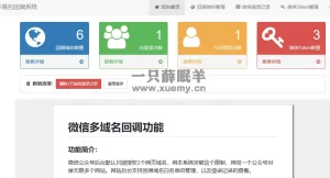 微信公众号多域名授权回调系统最新修复版php源码-一只薛眠羊